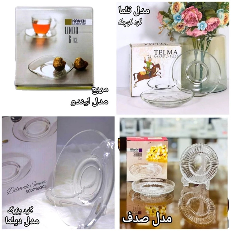نعلبکی در مدلهای دیلما تلما لیندو آمیتیس سلنا کورالو دلوین صدف بیوتی نلبکی 6 عددی کادویی