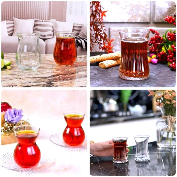 استکان کمر باریک 6 عددی مدلهای دیلما، اسلو، آنالیا، تلما، سیلوان، گلجام، تارا، بونیتو، دلوین استکان عربی