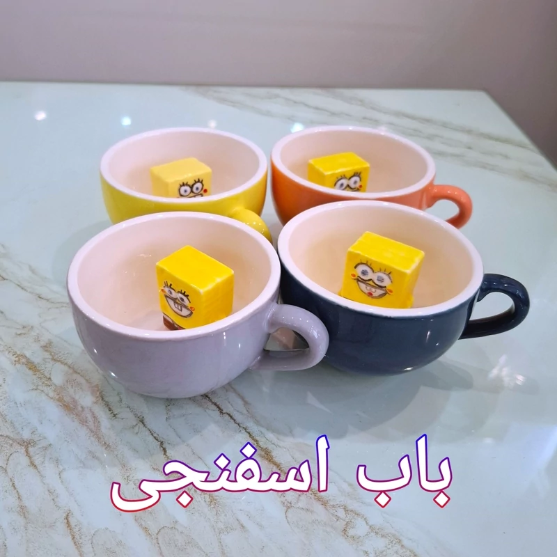 ماگ سورپرایزی ارسال رایگان ماگ عروسک دار پاتریک باب اسفنجی مینیون فیل پنگوئن و...