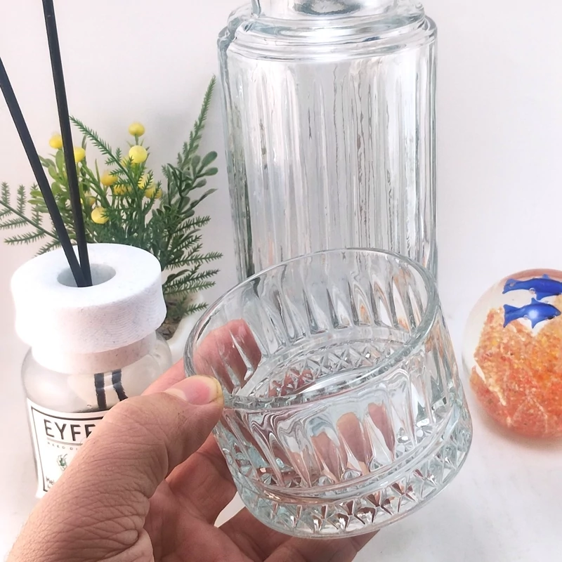 بطری لیوان دار ، پارچ شب ، لوکس ، گیلاس خوری 800 سی سی بلور شفاف ( کادویی )