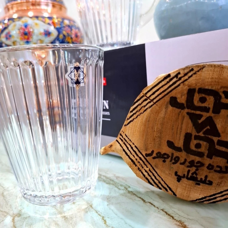 لیوان دسته دار آتن شیاردار 6 عددی کادویی