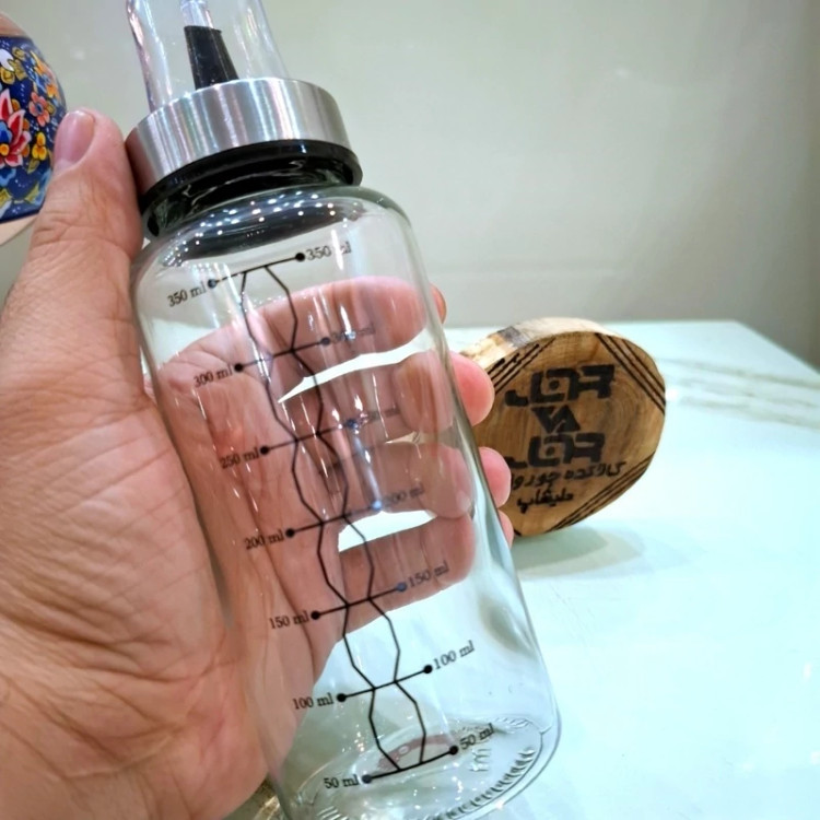 بطری روغن مدرج روغن ریز بزرگ و کوچک ارسال رایگان