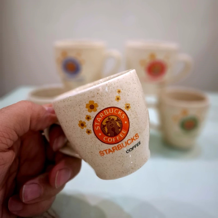 شات قهوه خوری دوبل طرح گرانیتی یک عددی جذاب با کیفیت عالی