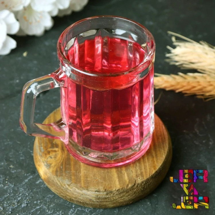 نیم لیوان پیلار بلور کاوه سفید کادویی ( 6 عددی )