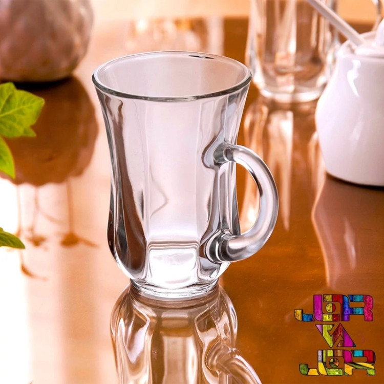 استکان کمر باریک دسته دار مدل تارا ارسال رایگان