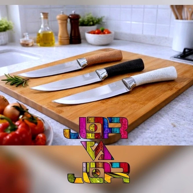 چاقو فنگ فنگ دسته چرمی تیغه استیل 6 اینچ ارسال رایگان