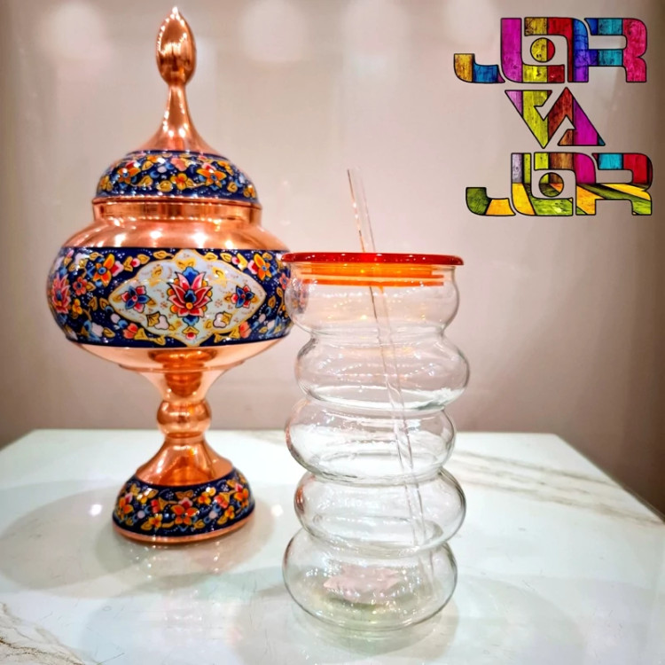 لیوان دوناتی نی دار لیوان فنری ارسال رایگان ماگ دوناتی با درب لیوان اسموتی لیوان بلند یک عددی