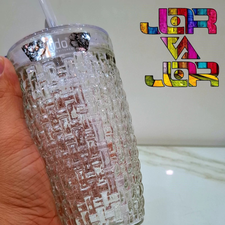 لیوان اسموتی حصیری با نی ارسال رایگان ماگ نی دار یک عددی