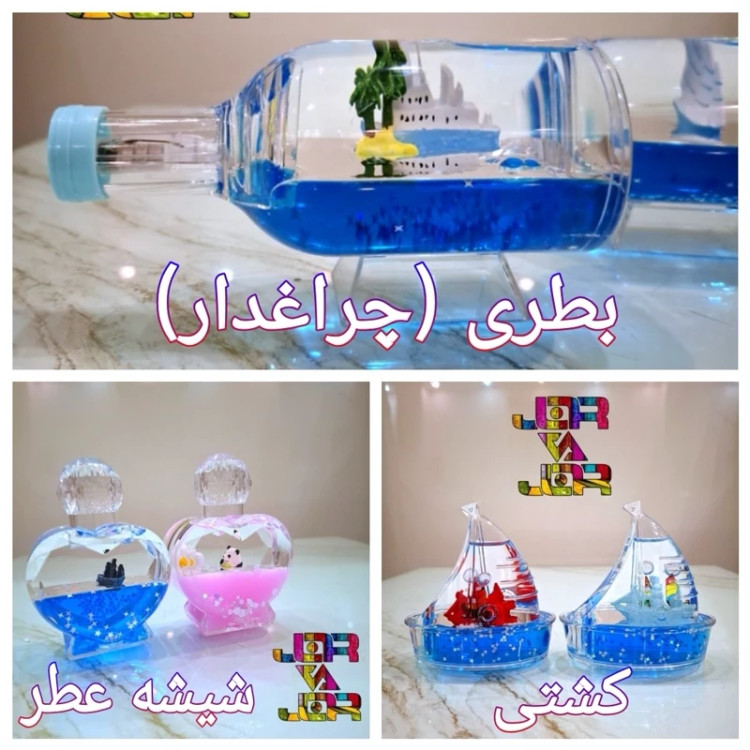 دکوری آکواریومی کشتی معلق متنوع ارسال رایگان