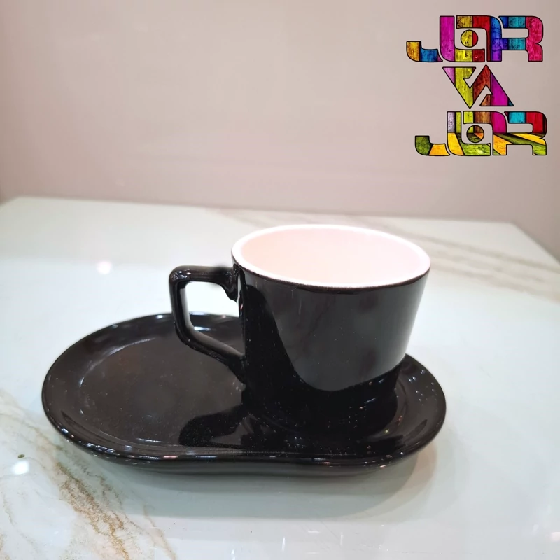 فنجان با زیره ماگ و کیک خوری قهوه خوری متنوع یک عددی