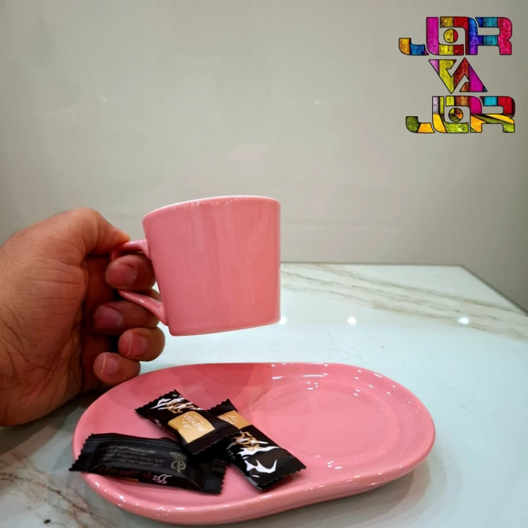 فنجان با زیره ماگ و کیک خوری قهوه خوری متنوع یک عددی