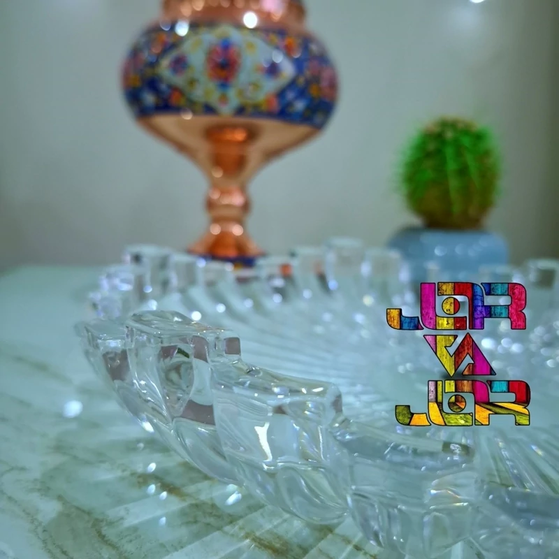 میوه خوری و شیرینی خوری برلین ارسال رایگان سفید بلور اصفهان