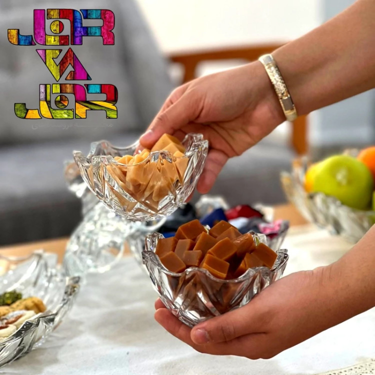 کاسه پیاله امگا سفید 6 عددی