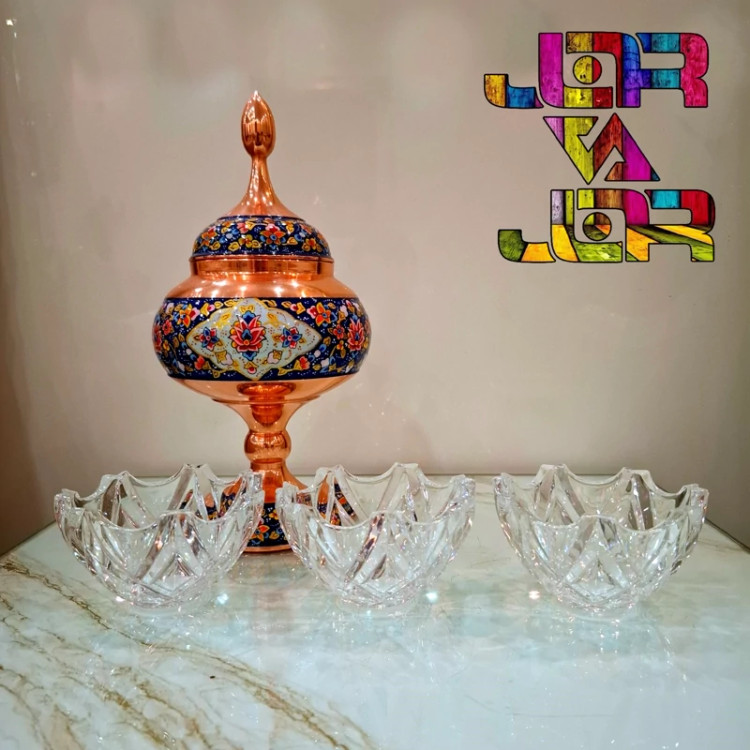 کاسه پیاله امگا سفید 6 عددی