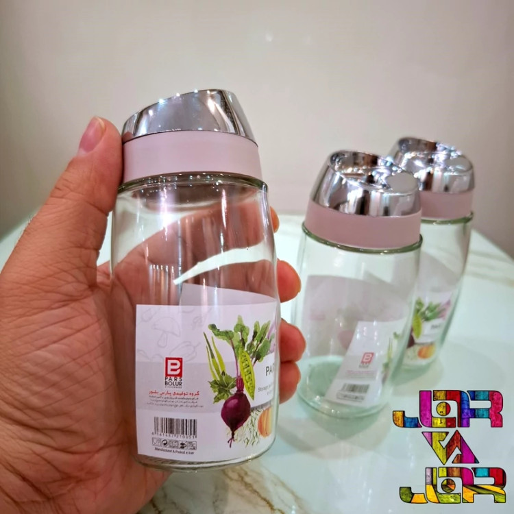 ادویه پاش 3 حالته درب کروم در 5 رنگ یک عددی