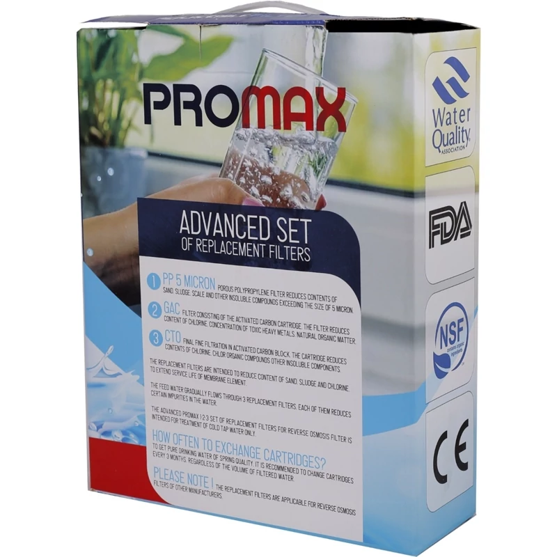 پک فیلتر تصفیه آب خانگی سه مرحله پرومکس PROMAX