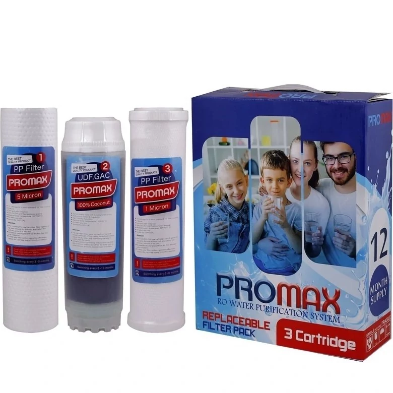 پک فیلتر تصفیه آب خانگی سه مرحله پرومکس PROMAX