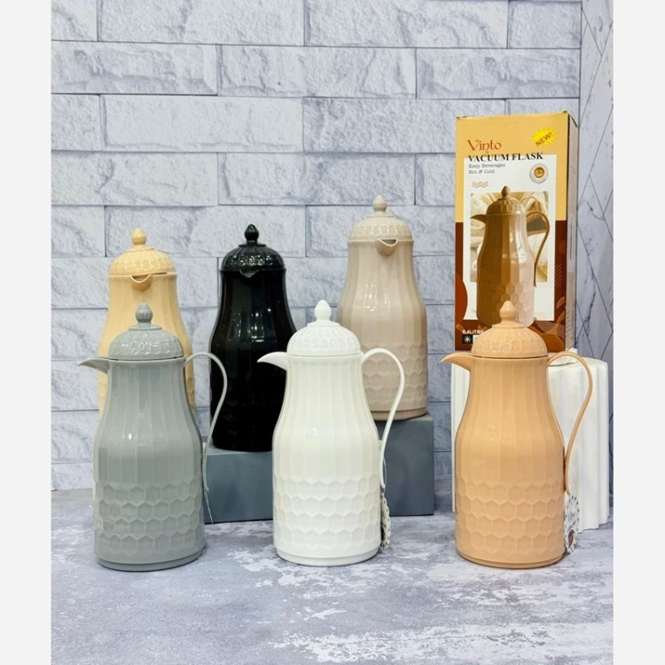 فلاسک چای قهوه دمنوش 400 میلی لیتری فلاسک داخل شیشه ای