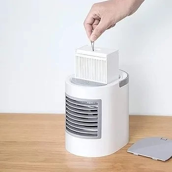 مینی کولر آبی فیلتردار رومیزی برقی ورودی 2 آمپر کولر آبی خودرو کولر مسافرتی آبی