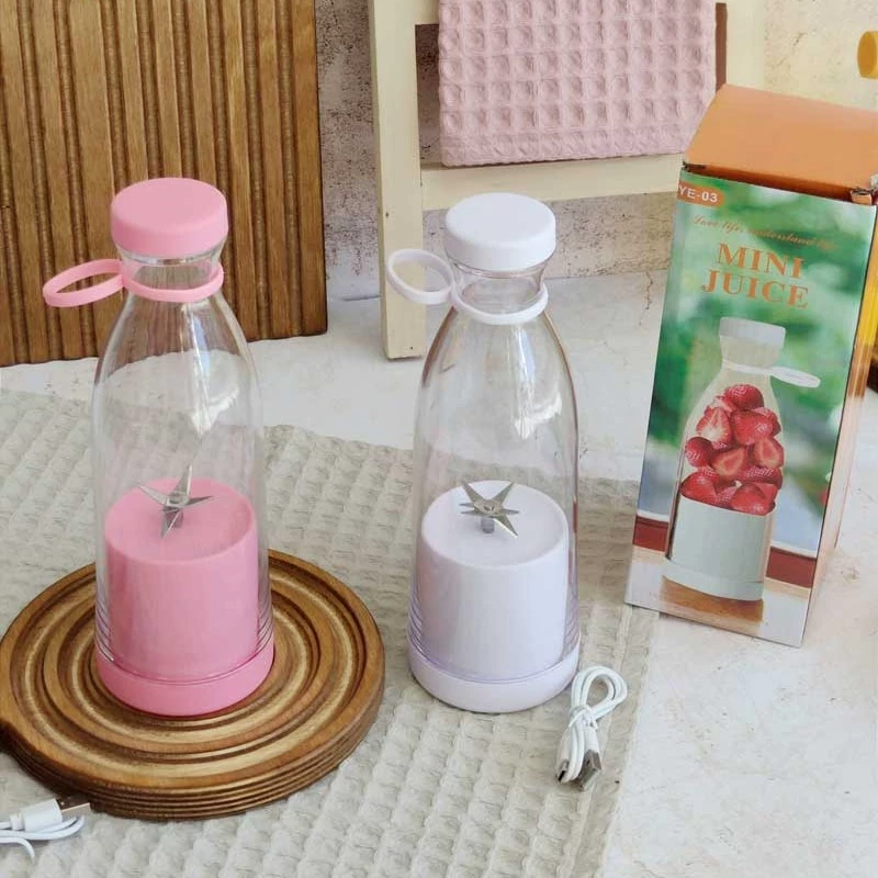 شیکر و مخلوط کن شارژی MINI JUICE ظرفیت 420 میلی شیکر شارژی شیکر باشگاه بطری شیکر بدنسازی شارژی