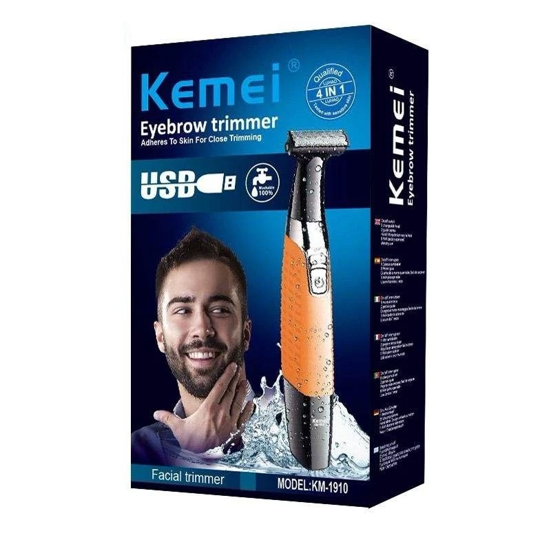 ژیلت برقی ماشین اصلاح موهای زائد بدن کیمی مدل KM-1910 اصلاح زیر بغل اصلاح کل بدن