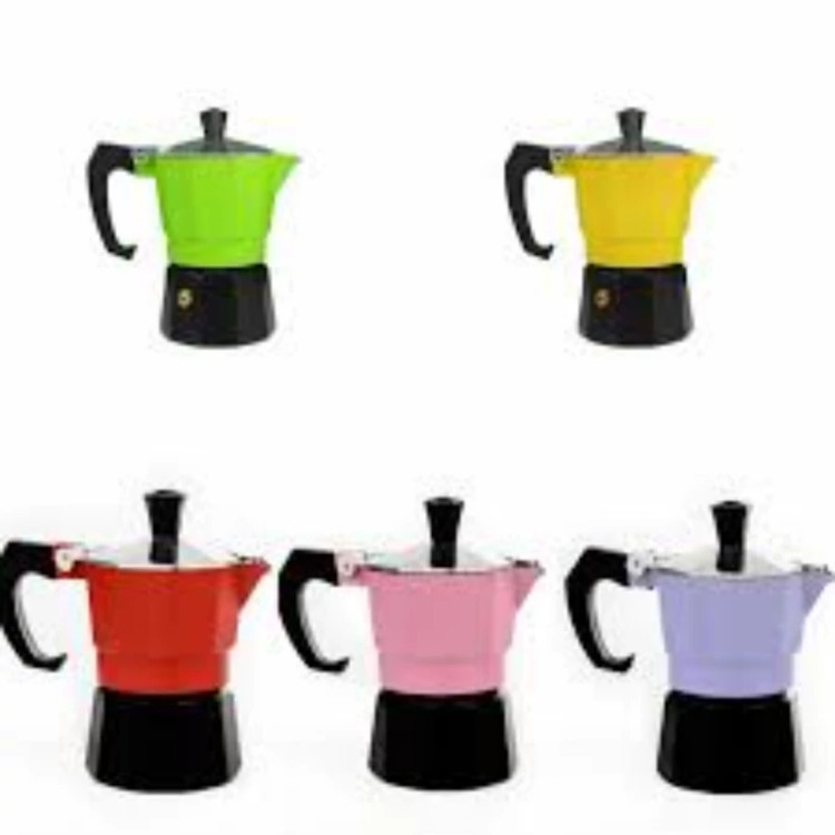 موکاپات 6 کاپ دو رنگ کافه تریا موکا Caffettiera moka