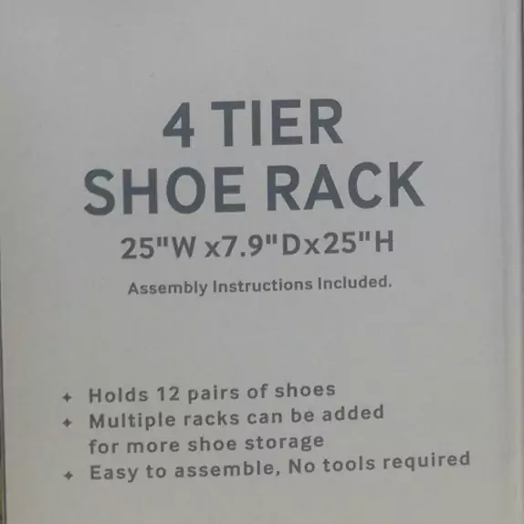 جاکفشی 4 طبقه ای Shoe Rack جاکفشی خانه جا کفشی نظم دهنده