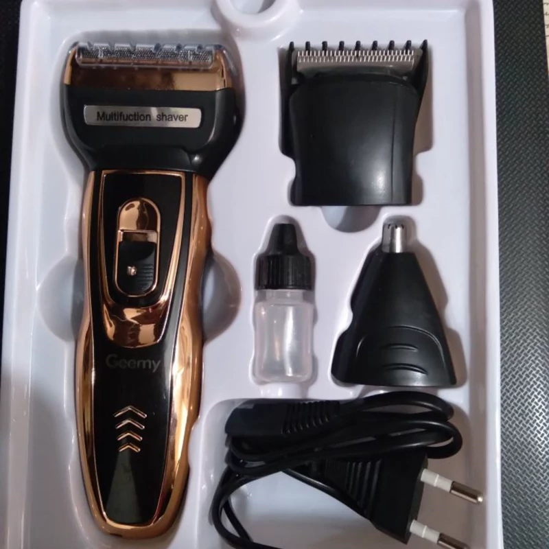 ماشین اصلاح موی صورت 3 کاره جیمی مدل GM-595 موزن گوش و بینی اصلاح صورت شارژی