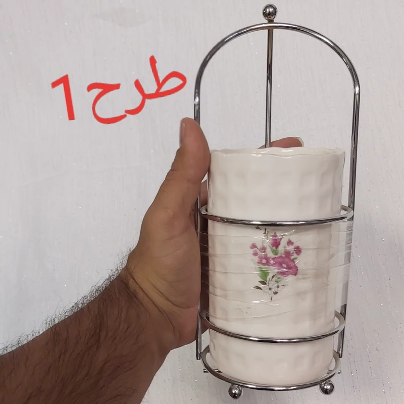 جا قاشقی تکی سرامیکی استنددار برند متال هوم metal hone(روسینکی، رومیزی)