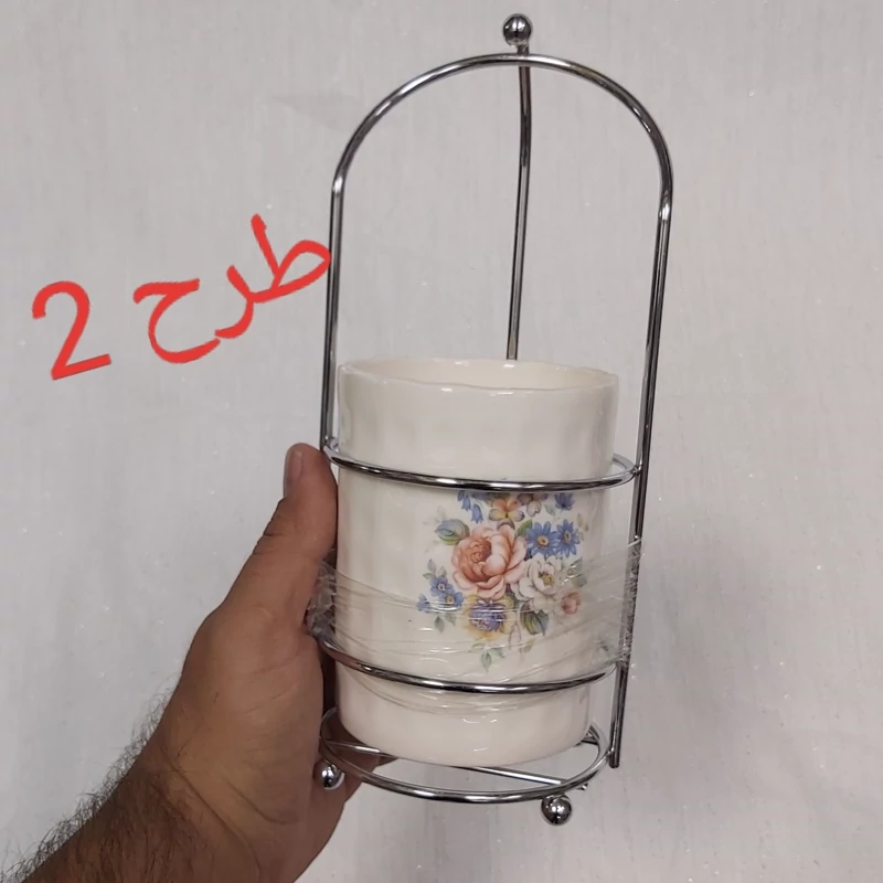 جا قاشقی تکی سرامیکی استنددار برند متال هوم metal hone(روسینکی، رومیزی)