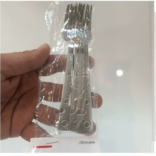 چنگال میوه خوری طرح توپی استیل (پک کامل6 چنگال کوچک)6تایی