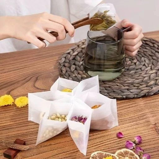 صافی یکبار مصرف چای و دمنوش 60عددی ،چای صاف کن قوروچای(کیسه صافی چای)کیسه تفاله گیر