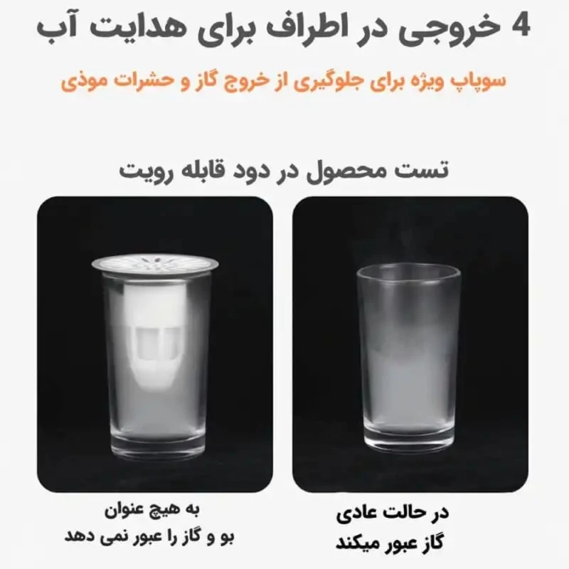 بوگیر سوسک گیر کفشور چاه حمام و فاضلاب سیفونکس(سوسک گیر چاه حمام)چاه بست
