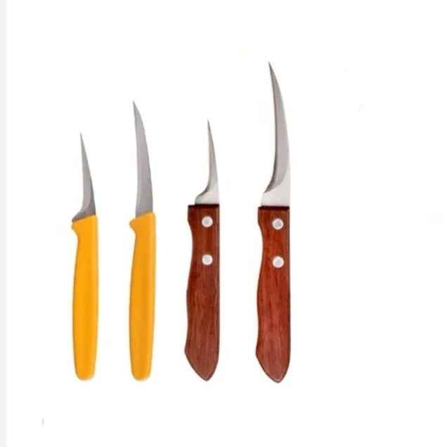 چاقو گارنیش 2عددی استیل تیز (چاقو سفره آرایی)چاقو طراحی ،کارد طراحی ، کار میوه آرایی