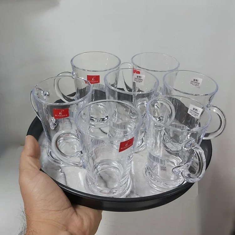 سینی گرد طرح سنگ کوچک