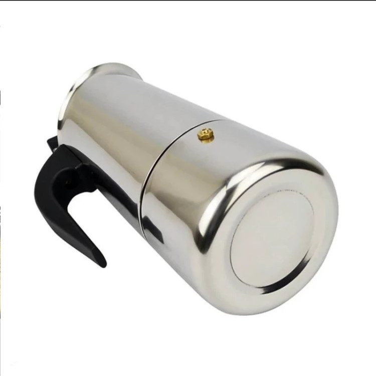 موکاپات 4 کاپ استیل اسپرسو ساز روگازی(قهوه جوش دستی)اسپرسو میکرEspresso maker موکاپات 4نفره