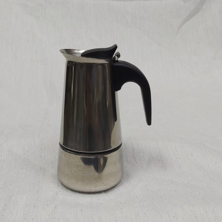 موکاپات 4 کاپ استیل اسپرسو ساز روگازی(قهوه جوش دستی)اسپرسو میکرEspresso maker موکاپات 4نفره