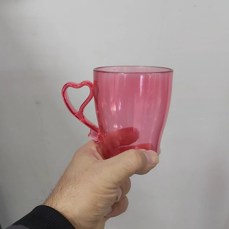 لیوان دسته دار اکرولیک رنگی نشکن ماگ دسته دار بزرگ رنگی(هرعدد) تک یا عمده