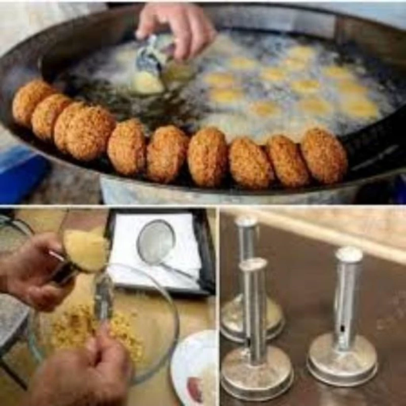 قالب فلافل زن استیل سایز کوچک کشویی فنری النا(1 عدد)قطر5cm