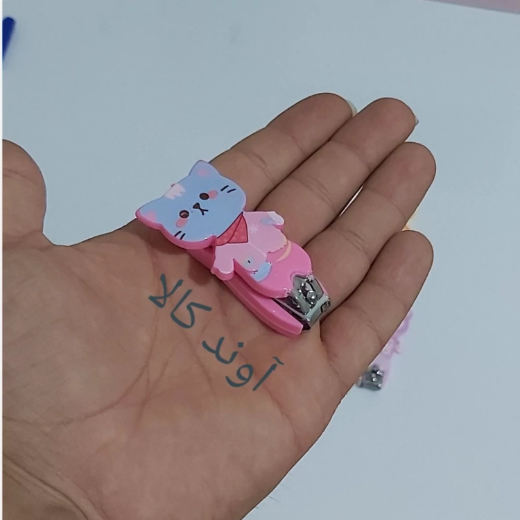 ناخنگیر کودک عروسکی استیل(ناخن گیر کودک )ناخنگیر کیوت گربه فانتزی
