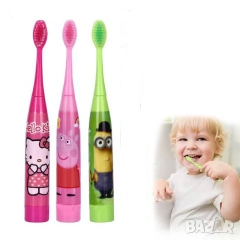 مسواک برقی کودک لرزاننده دارای یک سری اضافه(کارکرد با یک باتری قلمی الکالاین)