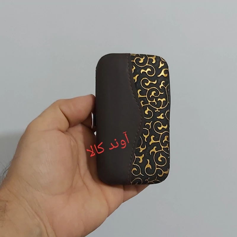 ست مانیکور پدیکور 7عددی جعبه فلزی (چرم / کوچک)