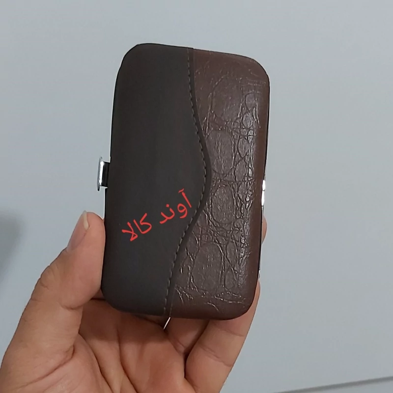 ست مانیکور پدیکور 7عددی جعبه فلزی (چرم / کوچک)