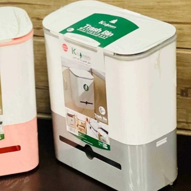 سطل کابینتی چند کاره تبسم کاجین(سطل و جا دستمال کاغذی در یک محصول)