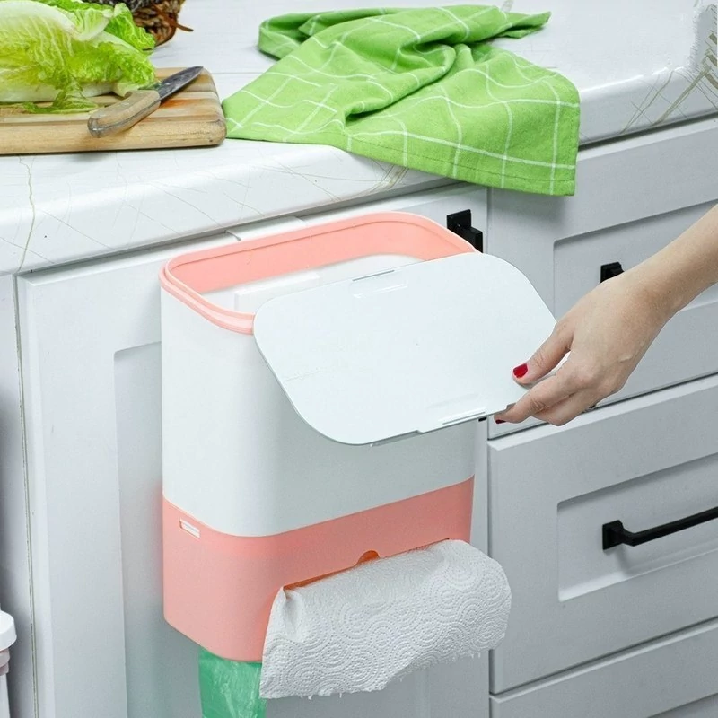 سطل کابینتی چند کاره تبسم کاجین(سطل و جا دستمال کاغذی در یک محصول)