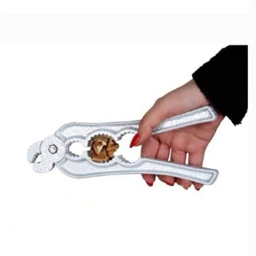 گردوشکن انبری فلزی محکم اسکاوا دارای 3ردیف و انبر گردوشکن خانگی(مناسب فندق،گردو،بادام،پسته و...)انبر حریف