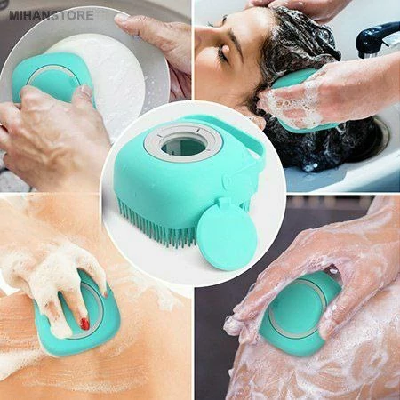 لیف سیلیکونی مخزن دار(لیف حمام سیلیکونی) لیف شستشو و ماساژ