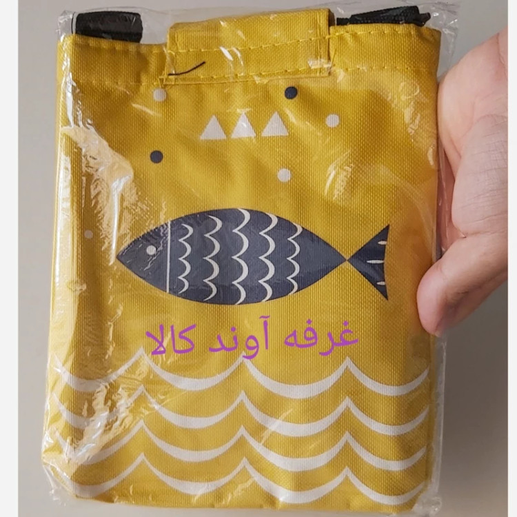 کیف حمل غذا کودک برزنتی عایق فویل دار دسته دار حمل آسان و کاربردی(کیف غذای فانتزی ساک غذا لانچ باکس)گرم و سرد نگهدارنده