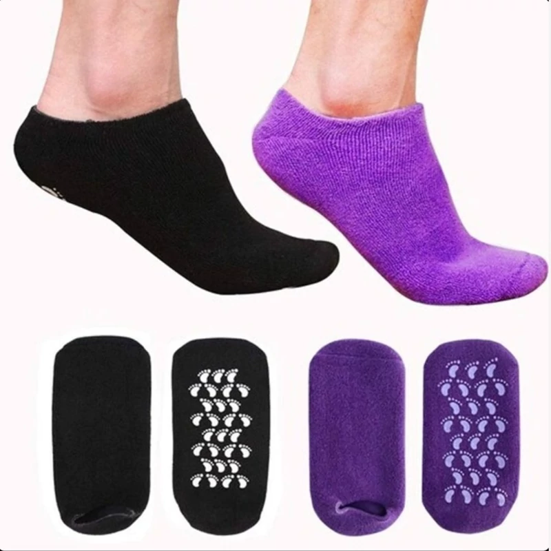 جوراب سیلیکونی رفع ترک پا(جوراب ژله ای)ضد ترک پا