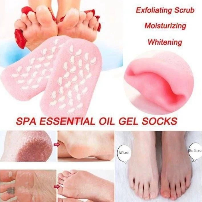 جوراب سیلیکونی رفع ترک پا(جوراب ژله ای)ضد ترک پا